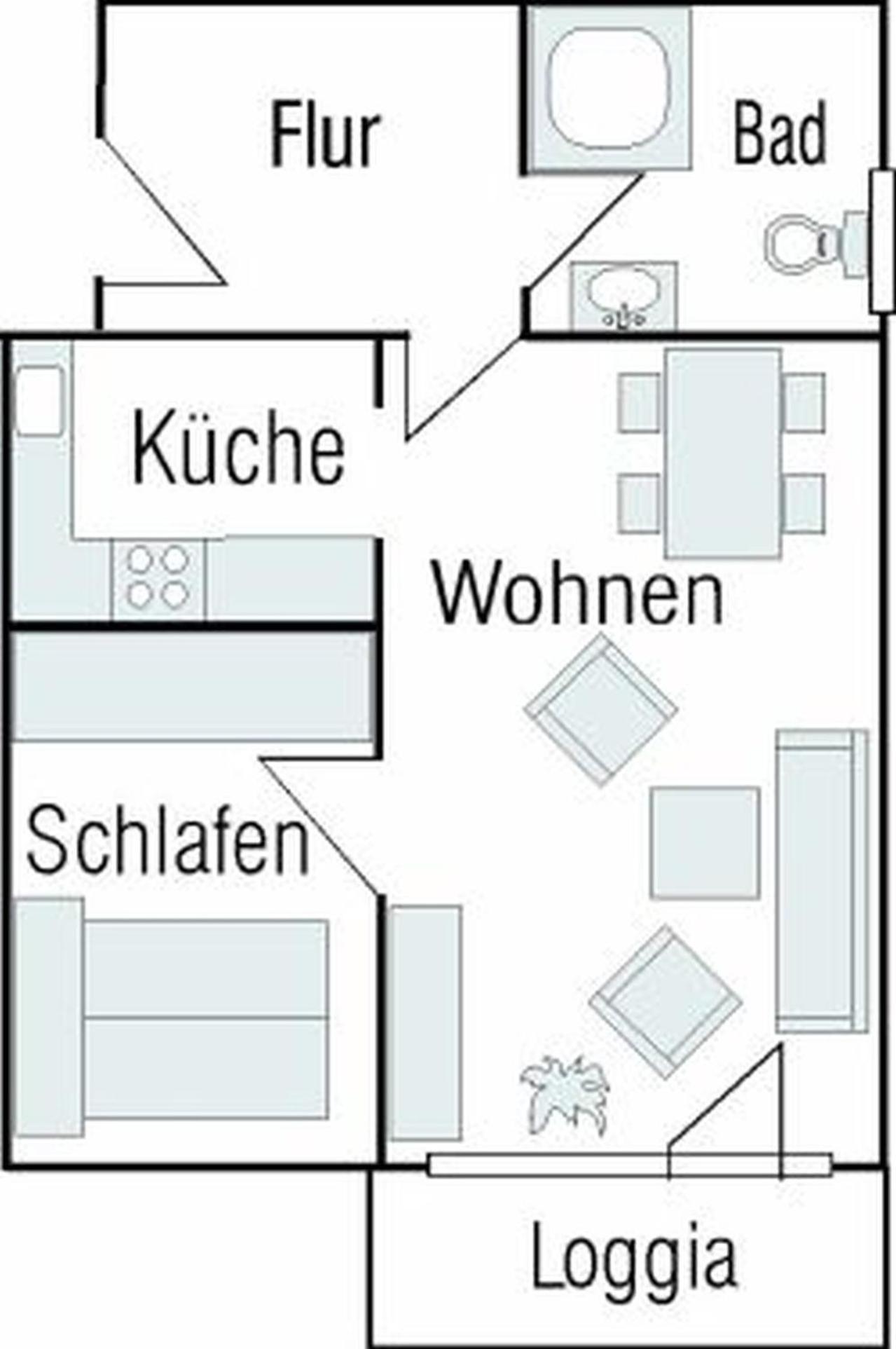 4-21, Friedrichstr, Im Herzen Westerlands, Sehr Strandnah, Balkon, 2 Zi Buitenkant foto